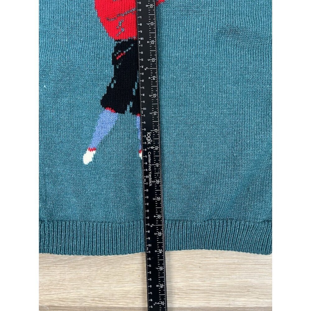 Golf Themed Knit Cardigan Sweater Men's Large Grandpa Button Up 90s Golfing - Picture 7 of 13